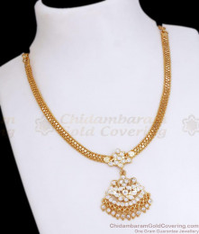 Hight Quality Impon Attigai White Stone Necklace Design NCKN3285 Hight Quality Impon Attigai White Stone Necklace Design NCKN3285