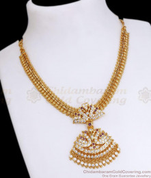 Beautiful Mango Pattern Impon Necklace Swan Design NCKN3288 Beautiful Mango Pattern Impon Necklace Swan Design NCKN3288