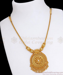 Single White Stone Kodi Type Gold Necklace NCKN3312 Single White Stone Kodi Type Gold Necklace NCKN3312