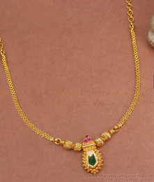 Elegant Single Nagapadam Gold Necklace Onam Collections NCKN3320