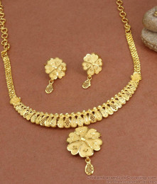 One gram gold choker set sales