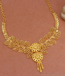 Turkey Queen Close Neck Gold Necklace Natural Design NCKN3387