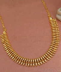 Mullai Mottu 1 Gram Gold Micro Plated Necklace Bridal Collections NCKN3421 Mullai Mottu 1 Gram Gold Micro Plated Necklace Bridal Collections NCKN3421