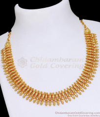 Mullai Mottu 1 Gram Gold Micro Plated Necklace Bridal Collections NCKN3421 Mullai Mottu 1 Gram Gold Micro Plated Necklace Bridal Collections NCKN3421