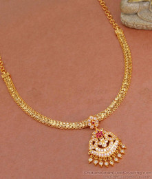 New Arrival Gold Tone Necklace Impon Pendant For Marriage NCKN3436