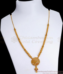 Stylish Party Wear Gold Imitation Necklace Mango Design With Stone NCKN3452