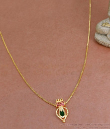 Traditional Single Nagapadam Gold Necklace For Women NCKN3460