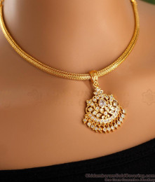Traditional One Gram Gold Impon Necklace Chain With Pendant NCKN3488 Traditional One Gram Gold Impon Necklace Chain With Pendant NCKN3488