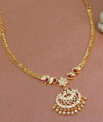 South Indian Wedding Design Impon Attigai Gold Necklace Online NCKN3499 South Indian Wedding Design Impon Attigai Gold Necklace Online NCKN3499