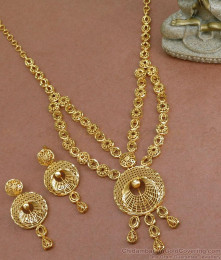 Grand Bridal Collection Arabic Gold Necklace Earring Shop Online NCKN3511
