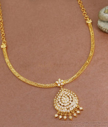 Impon Attigai Multi Stone Necklace Five Metal Jewellery NCKN1097