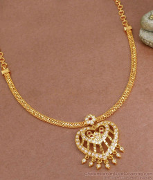 High Quality Impon Attigai Heart Shaped Gold Necklace NCKN3568