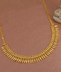 High Quality Gold Imitation Necklace Mullai Arumbu Design NCKN3597 High Quality Gold Imitation Necklace Mullai Arumbu Design NCKN3597