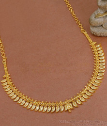 Buy Pure Gold Tone Necklace Mullipoo Malai For Brides NCKN3604