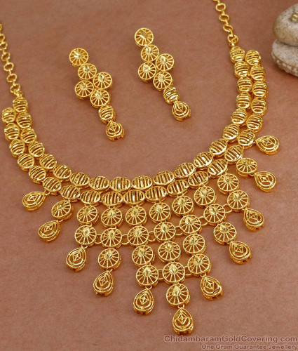 Marriage Bride Choker Dubai Wedding Choker Gold Necklace