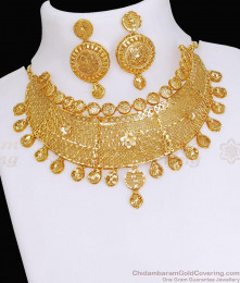 New Close Neck Forming Gold Bridal Choker Necklace For Women NCKN3635 New Close Neck Forming Gold Bridal Choker Necklace For Women NCKN3635