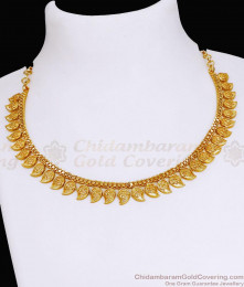 Buy Plain One Gram Gold Mango Necklace For Wedding NCKN3636 Buy Plain One Gram Gold Mango Necklace For Wedding NCKN3636
