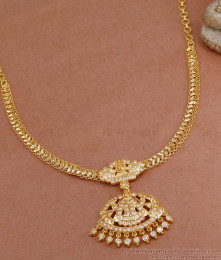 Goddess Lakshmi Devi 5 Metal Necklace Close Neck Attigai Design NCKN3650 Goddess Lakshmi Devi 5 Metal Necklace Close Neck Attigai Design NCKN3650