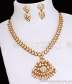 Full White Stone Gold Close Neck Attigai Set 5 Metal Jewelry NCKN3662 Full White Stone Gold Close Neck Attigai Set 5 Metal Jewelry NCKN3662
