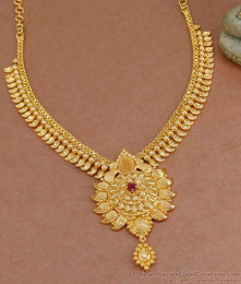 One Gram Gold Micro Plated Mango Necklace Designs NCKN3668 One Gram Gold Micro Plated Mango Necklace Designs NCKN3668