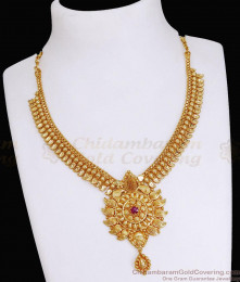 One Gram Gold Micro Plated Mango Necklace Designs NCKN3668 One Gram Gold Micro Plated Mango Necklace Designs NCKN3668