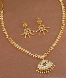 Real Impon Gold Design Gati Stone Necklace For Women NCKN3728