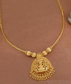 Light Weight Gold Lakshmi Necklace Rope Gundu Design NCKN3730 Light Weight Gold Lakshmi Necklace Rope Gundu Design NCKN3730