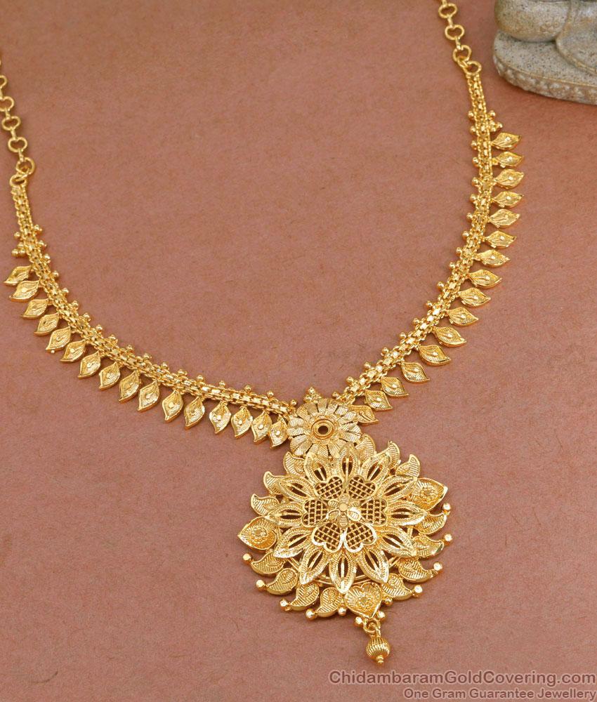High Quality Plain Gold Plated Necklace Wedding Jewelry NCKN3753 High Quality Plain Gold Plated Necklace Wedding Jewelry NCKN3753