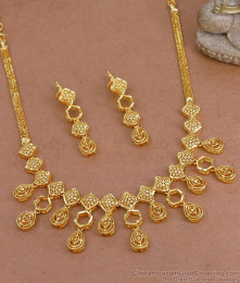 New Model Arabic Wedding Gold Necklace Set For Brides NCKN3775 New Model Arabic Wedding Gold Necklace Set For Brides NCKN3775