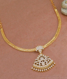 Real Impon Lotus Design Necklace Gati Stone Collection NCKN3803