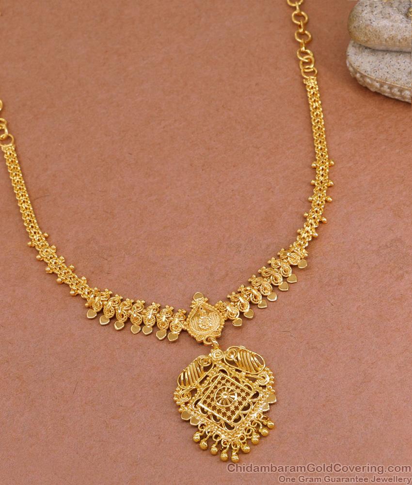 Light Weight Gold Plated Bridal Necklace At Affordable Price NCKN3807 Light Weight Gold Plated Bridal Necklace At Affordable Price NCKN3807