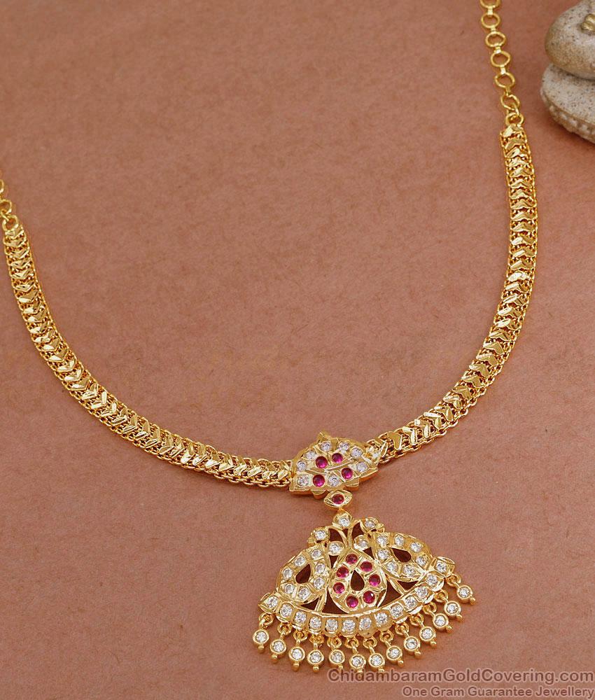 Real Impon Design Gold Plated Necklace Light Weight Collections NCKN3813 Real Impon Design Gold Plated Necklace Light Weight Collections NCKN3813