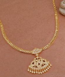 Elegant Peacock Design Multi Stone Impon Necklace Shop Online NCKN3814
