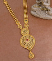 Beautiful Bridal Wear Gold Imitation Necklace Mango Design NCKN3819 Beautiful Bridal Wear Gold Imitation Necklace Mango Design NCKN3819