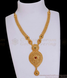 Beautiful Bridal Wear Gold Imitation Necklace Mango Design NCKN3819