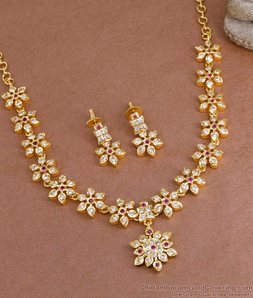 Beautiful Impon Panchaloha Gati Stone Necklace 5 Metal Bridal Jewelry NCKN3833 Beautiful Impon Panchaloha Gati Stone Necklace 5 Metal Bridal Jewelry NCKN3833