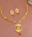 Latest Dubai Gold Stone Necklace Set 2 Gram Gold Wedding Jewelry Design NCKN3843 Latest Dubai Gold Stone Necklace Set 2 Gram Gold Wedding Jewelry Design NCKN3843