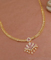 High Quality Impon Stone Attigai Gold Plated Heart Chain NCKN3847 High Quality Impon Stone Attigai Gold Plated Heart Chain NCKN3847
