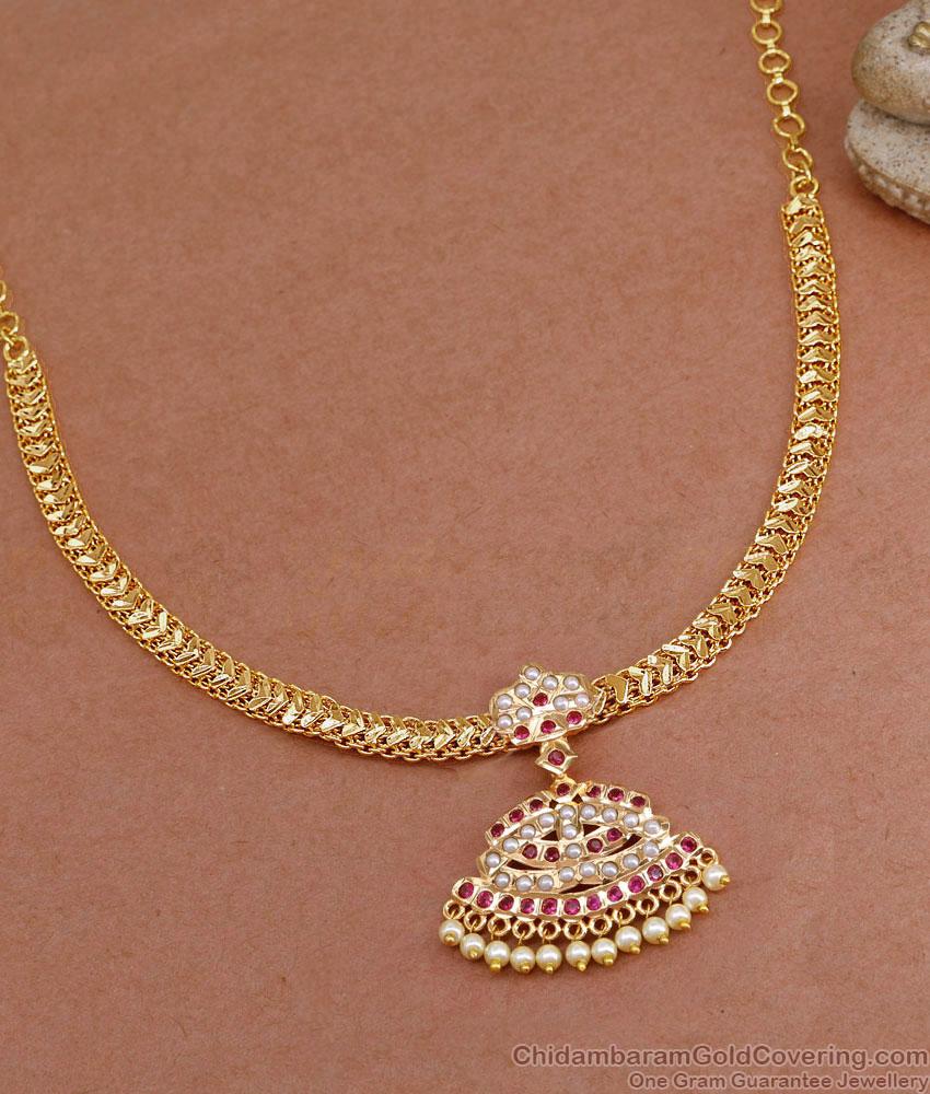 South Indian Pearl Design Impon Attigai Collection 5 Metal Jewelry NCKN3849 South Indian Pearl Design Impon Attigai Collection 5 Metal Jewelry NCKN3849
