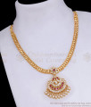 Beautiful Ruby White Stone Impon Attigai Peacock Design NCKN3850 Beautiful Ruby White Stone Impon Attigai Peacock Design NCKN3850