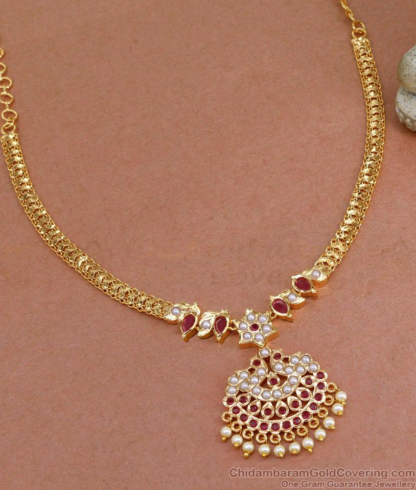 Buy 5 Metal Impon Gold Necklace Attiagi Design For Marriage NCKN3853 Buy 5 Metal Impon Gold Necklace Attiagi Design For Marriage NCKN3853