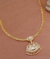 New Arrival White Stone Impon Attigai Heart Chain Design NCKN3854 New Arrival White Stone Impon Attigai Heart Chain Design NCKN3854
