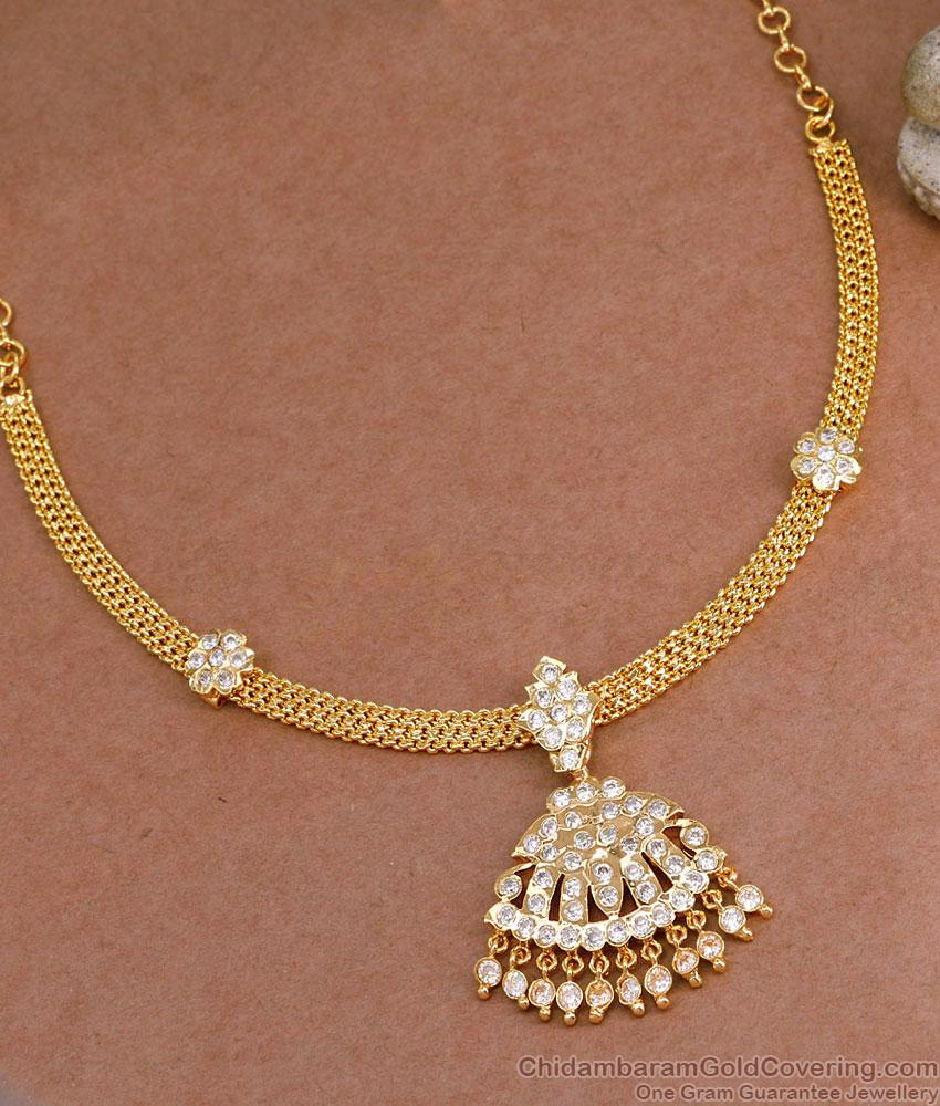 Premium Quality Close Neck Impon Panchaloha Attigai Collections NCKN3855 Premium Quality Close Neck Impon Panchaloha Attigai Collections NCKN3855