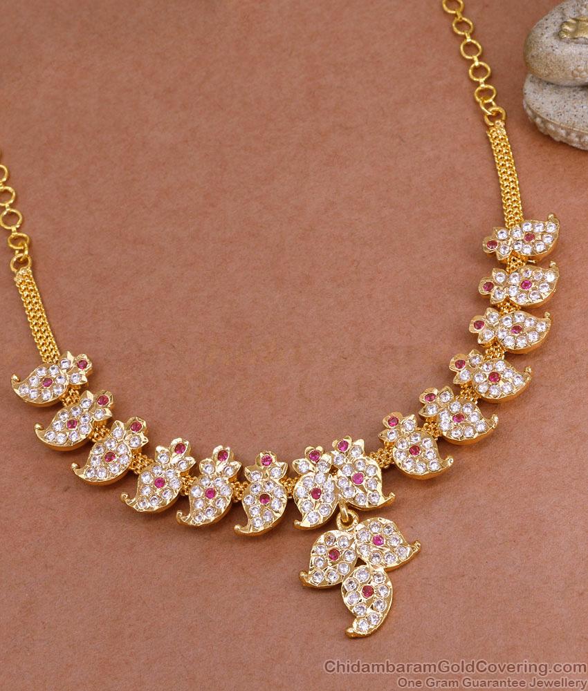 Impon Bridal Design Mango Necklace 5 Metal Panchaloha Jewelry NCKN3856 Impon Bridal Design Mango Necklace 5 Metal Panchaloha Jewelry NCKN3856