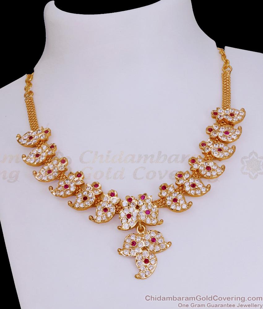 Impon Bridal Design Mango Necklace 5 Metal Panchaloha Jewelry NCKN3856 Impon Bridal Design Mango Necklace 5 Metal Panchaloha Jewelry NCKN3856