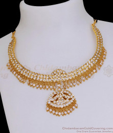 Original Impon Panchaloha White Stone Choker Necklace Design Online NCKN3861
