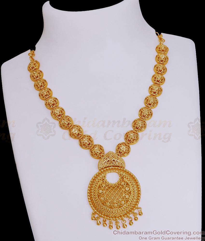 Arabic Design One Gram Gold Necklace Wedding Collection NCKN3864 Arabic Design One Gram Gold Necklace Wedding Collection NCKN3864