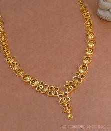 Light Weight Srilankan Pattern Gold Imitation Necklace Shop Online NCKN3865