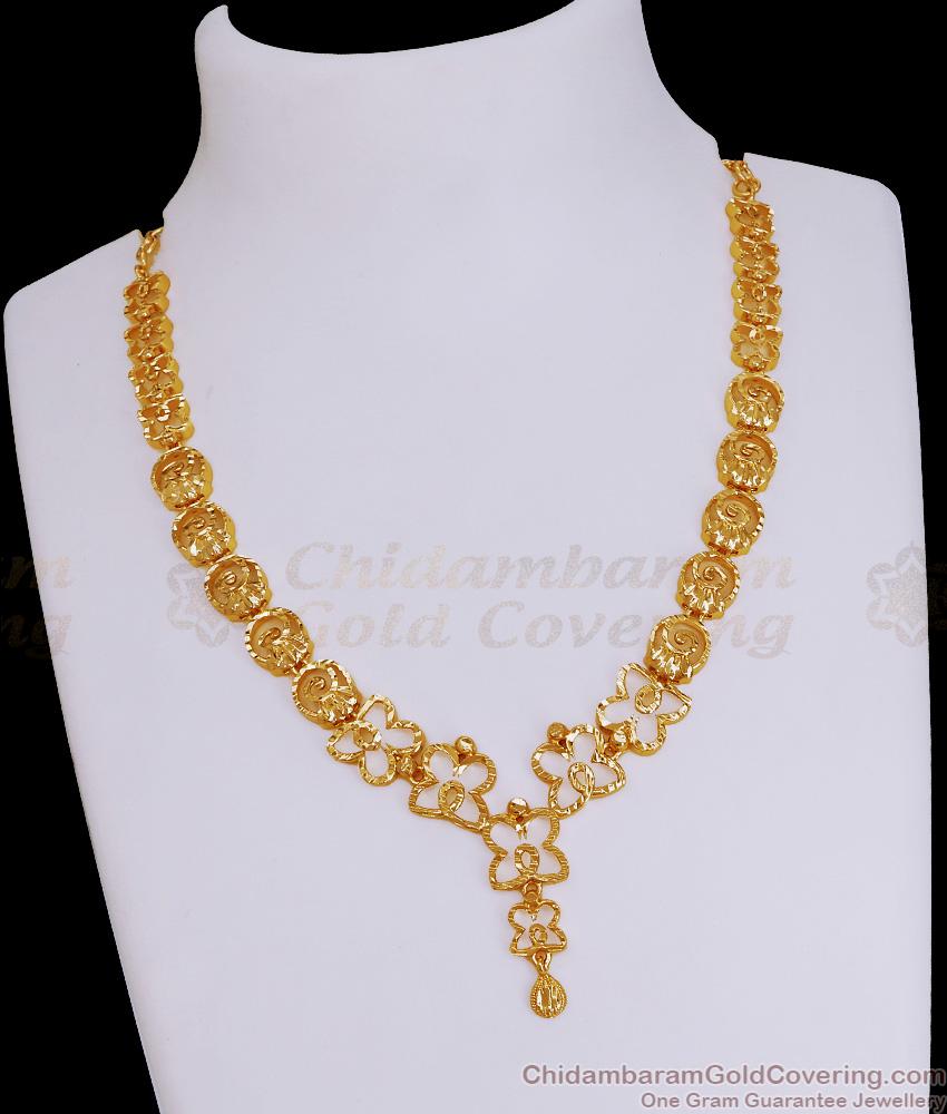 Light Weight Srilankan Pattern Gold Imitation Necklace Shop Online NCKN3865