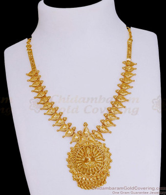 High Quality Micro Gold Plated Necklace Lakshmi Pendant Without Stone NCKN3876